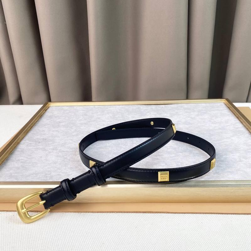 Celine Women Gold Buckle Belt 'Black' Banlieue91