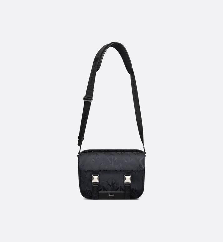Dior Men Explorer Messenger Bag Black CD Diamond Mirage Ski Capsule Nylon Banlieue91