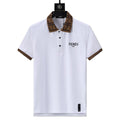 Fendi White T-shirt with Collar Banlieue91