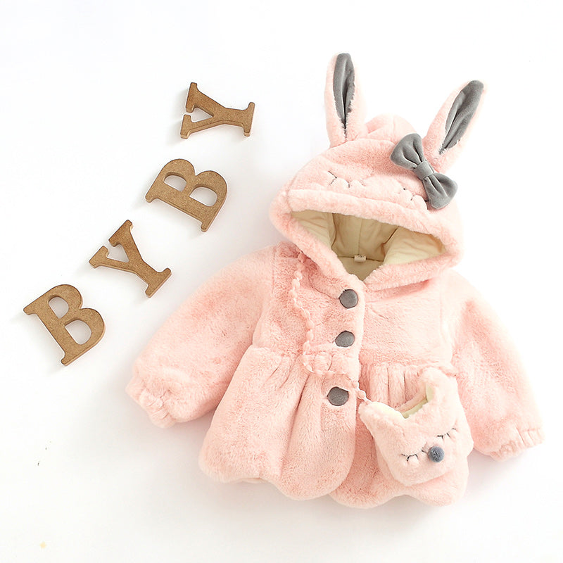Girls' Thick Plush Coat Children's Cotton FLIPSTYLEZLLC
