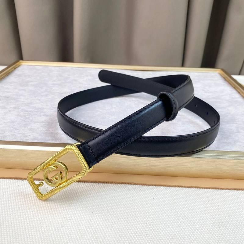 GUCCI Embellished coated-canvas and leather belt 'Black' Banlieue91