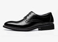 Men's Leather Shoes, Derby Shoes Business Casual Dress Shoes Lace-Up Pointed Toe Office Work Comfortable Wedding Shoes