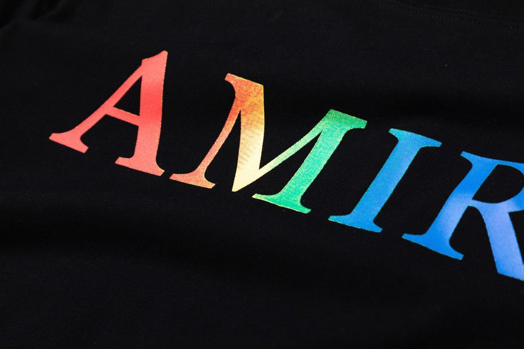 Amiri Black T-Shirt Without Collar Banlieue91