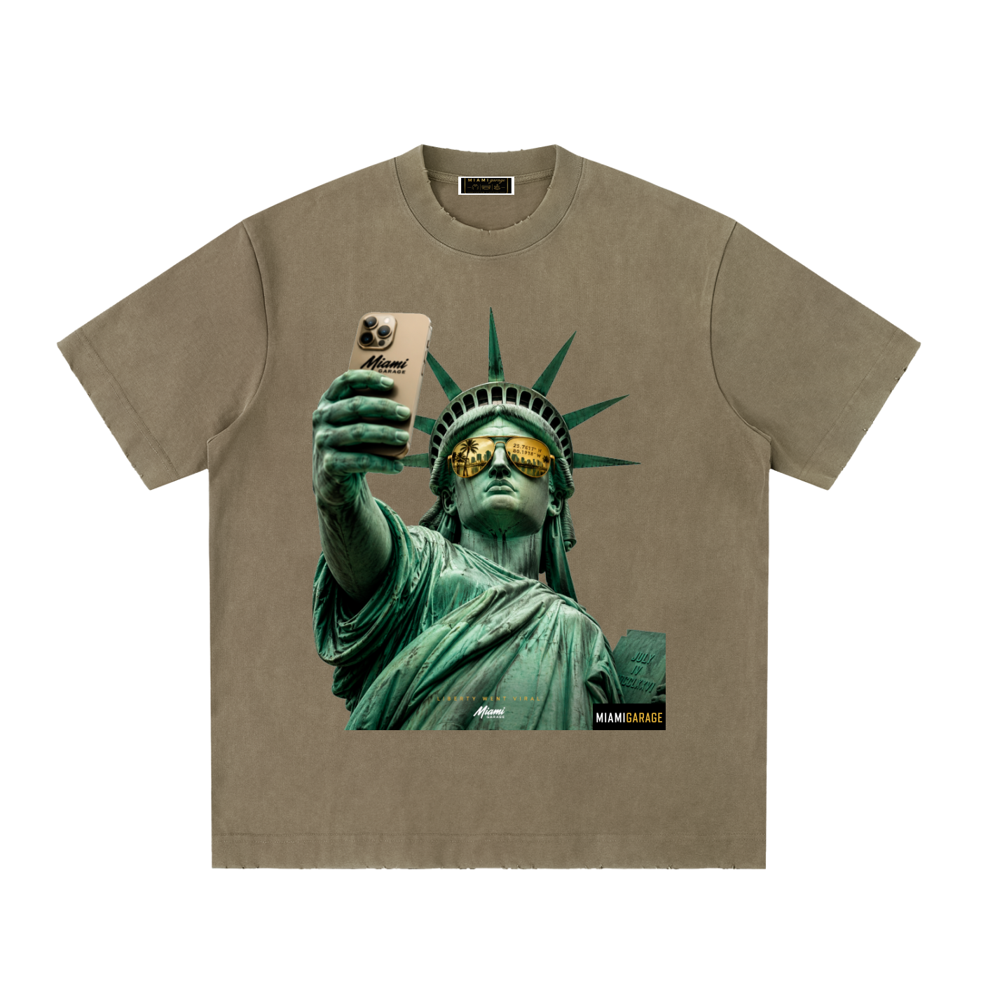 Heavyweight Vintage Washed Frayed T-Shirt