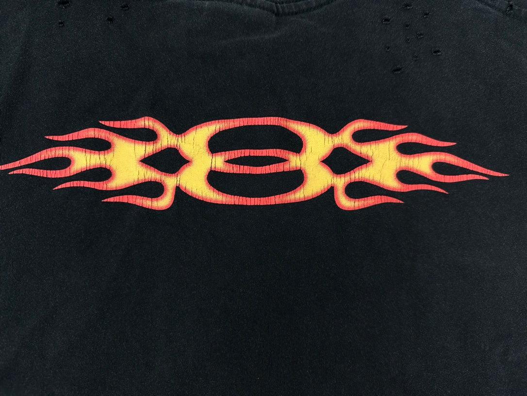 Balenciaga Burning Unity T-Shirt Oversized in black vintage jersey Banlieue91