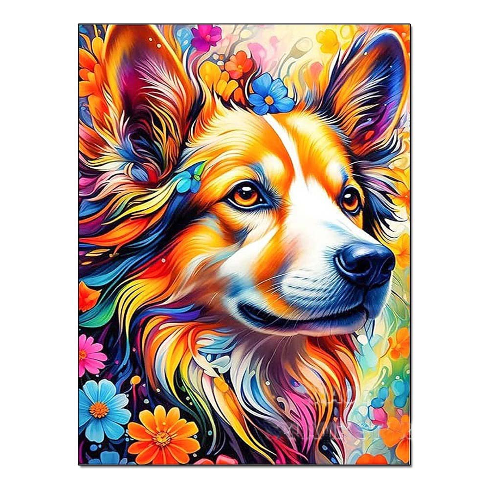 DIY Handmade Diamond Painting With Colorful Animals And Full Diamonds Perfecsy