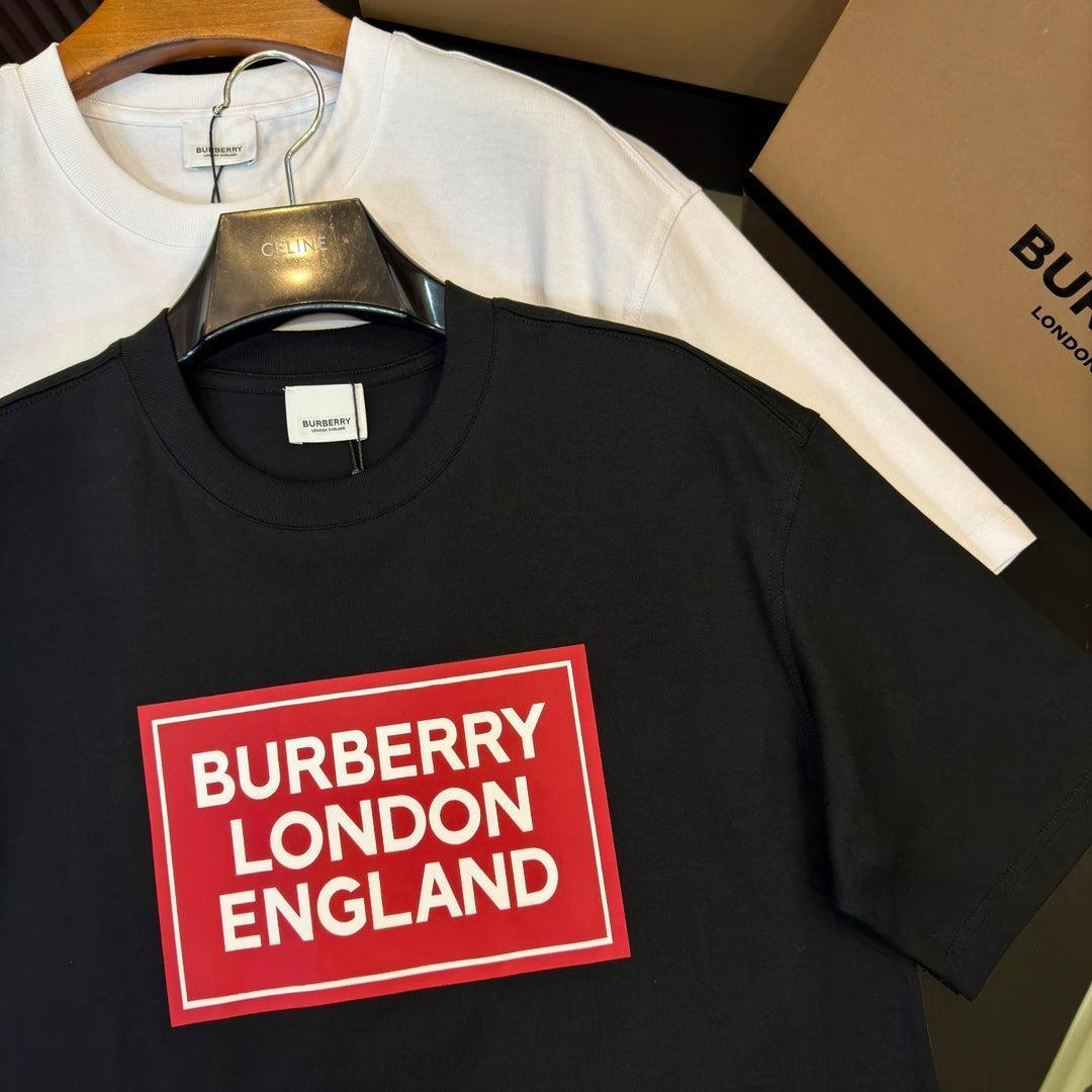 Burberry Black & Red T-Shirt Without Collar Banlieue91