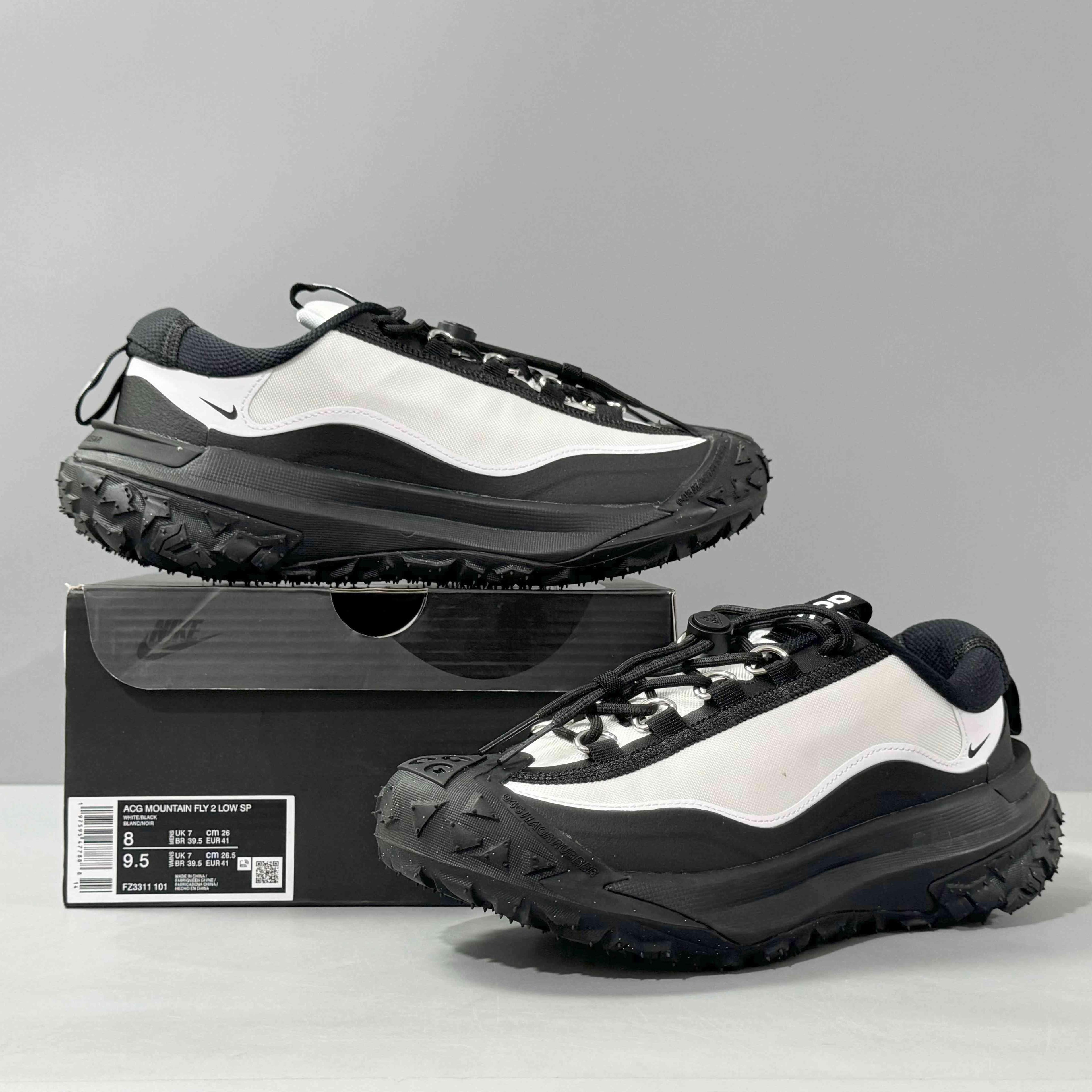 Nike ACG Mountain Fly 2 Low 'Comme des Garcons Homme Plus White Black' Banlieue91