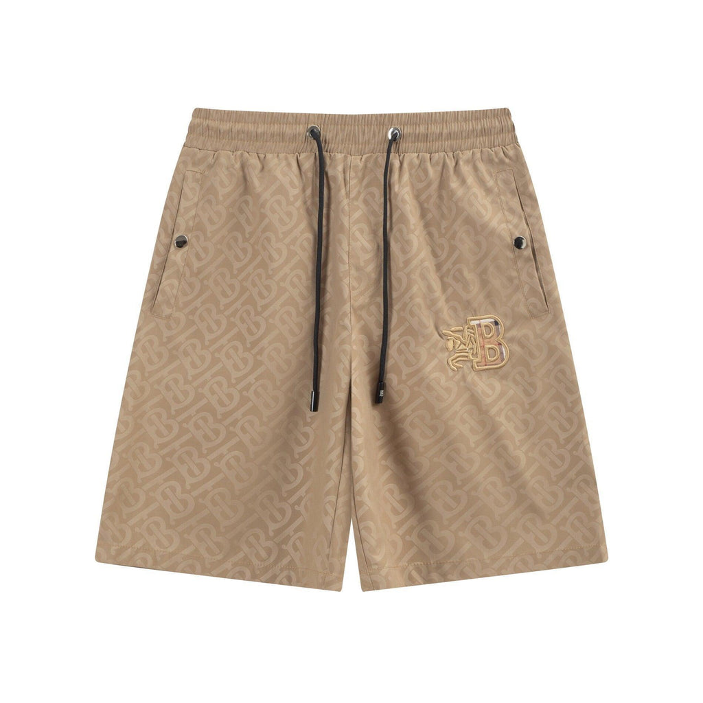 Burberry Men's Striped Cotton Knit Basketball Shorts 'Beige' Banlieue91