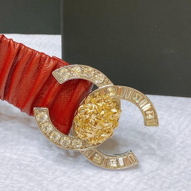 Chanel Leather Women’s Belt 'Red' Banlieue91