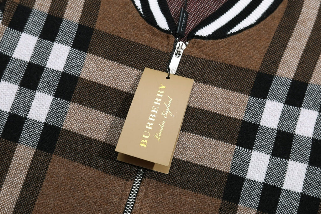 Burberry Vintage Check Bomber Varsity Jacket Banlieue91