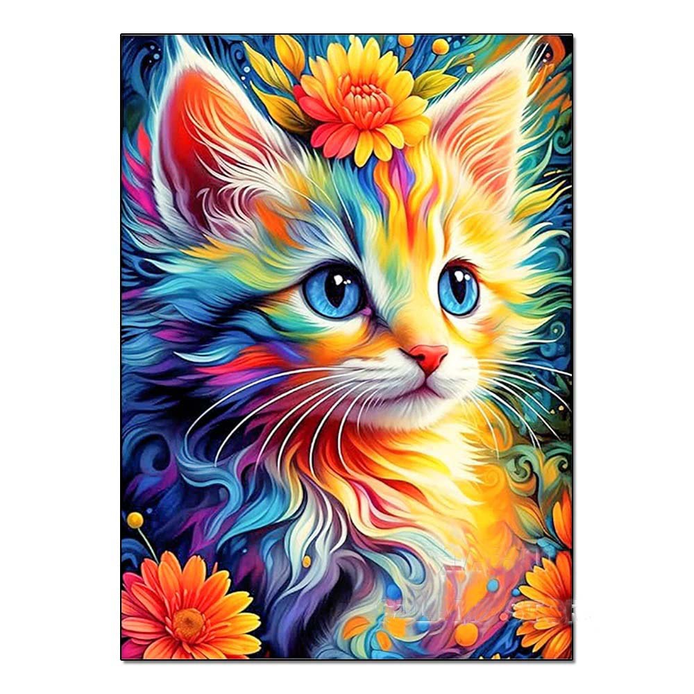 DIY Handmade Diamond Painting With Colorful Animals And Full Diamonds Perfecsy