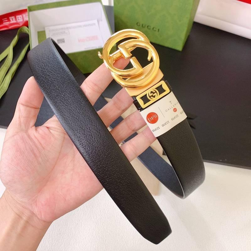 GUCCI Embellished coated-canvas and leather belt 'Black' Banlieue91