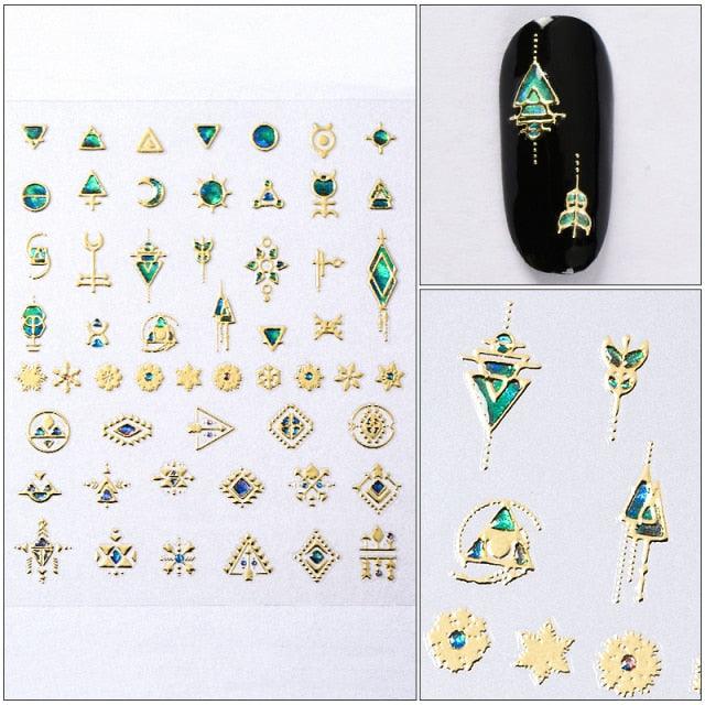 Charm 3D Colorful Nail Sticker Jewelry Design For Nails Sliders Tips Manicure Decoration Decoration Including Hearts Stars Letters Bowknot Leaves Flowers Plants Fruits Butterflies for Woman Decoration Nail Art Nail Ornament Self Adhesive Nail Decals