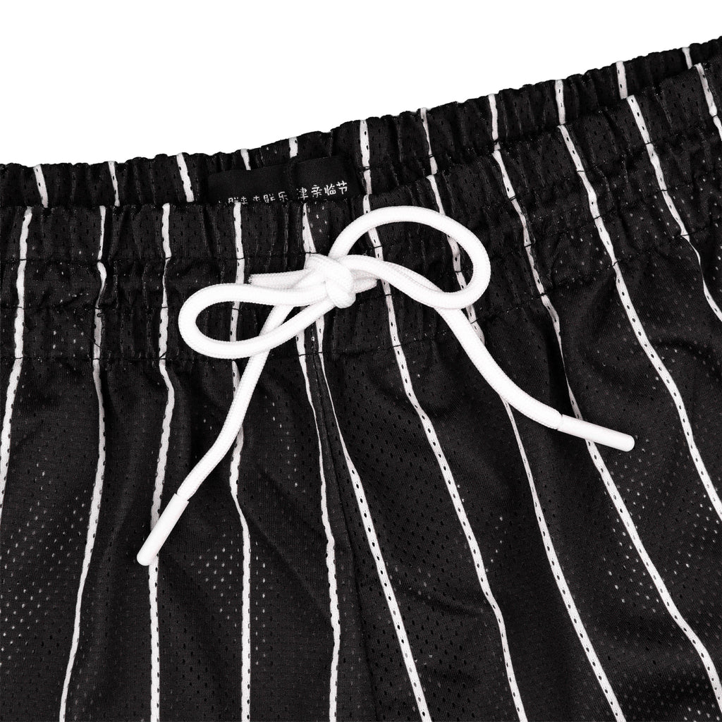 Common Hype Beacon Pinstripe Mesh Short Jet Black