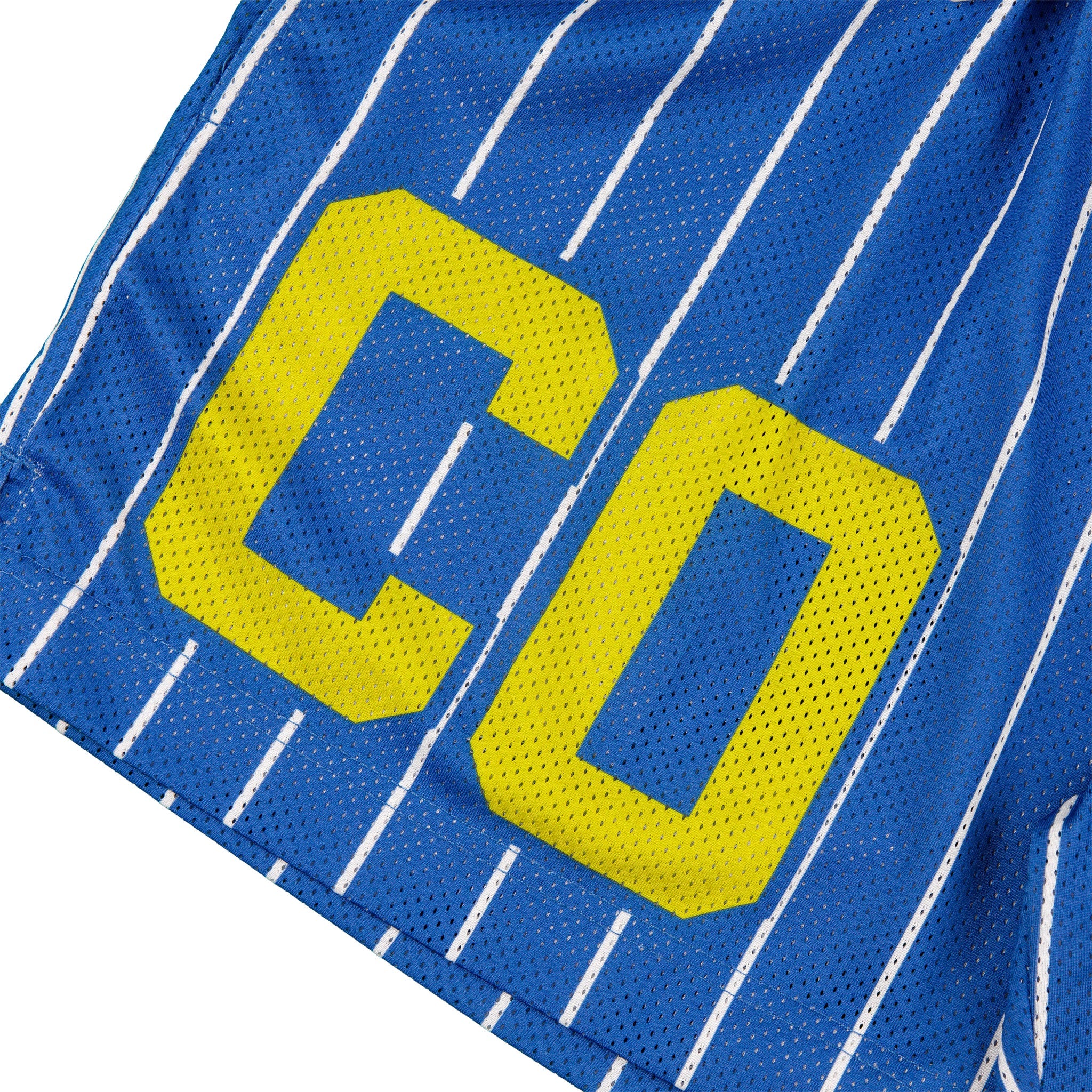 Common Hype Statement Pinstripe Mesh Short Royal Blue