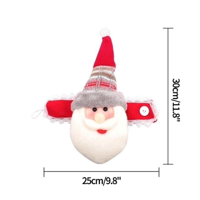 Christmas Plaid Curtain Buckle Santa Snowman Curtain Tiebacks Tie Rope Christmas Decor Curtain Buckle Santa Claus Holdback Decor Snowman Drapes Holder For Home Window Xmas Ornaments Gift Stevvex