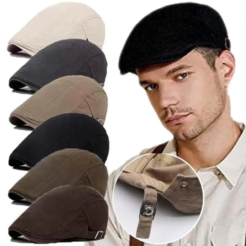 Classic Fashion Men’s Autumn Cap For Men Retro Casual Design Four Season Hats For Boys Vintage Design Flat Caps For Men Stevvex
