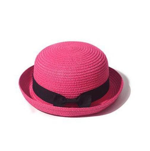 Classic Simple Female Hat For Summer Beach Hat Casual Lady Summer Solid Color Straw Hat Women Elegant Hat Traveling Hats UV Protection Sun Cap Women Flat Bowknot Design Cute Cap Girls Hat 56-58cm Stevvex