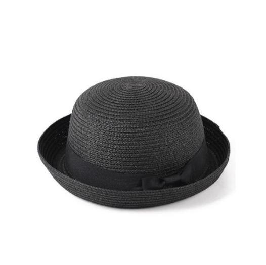 Classic Simple Female Hat For Summer Beach Hat Casual Lady Summer Solid Color Straw Hat Women Elegant Hat Traveling Hats UV Protection Sun Cap Women Flat Bowknot Design Cute Cap Girls Hat 56-58cm Stevvex