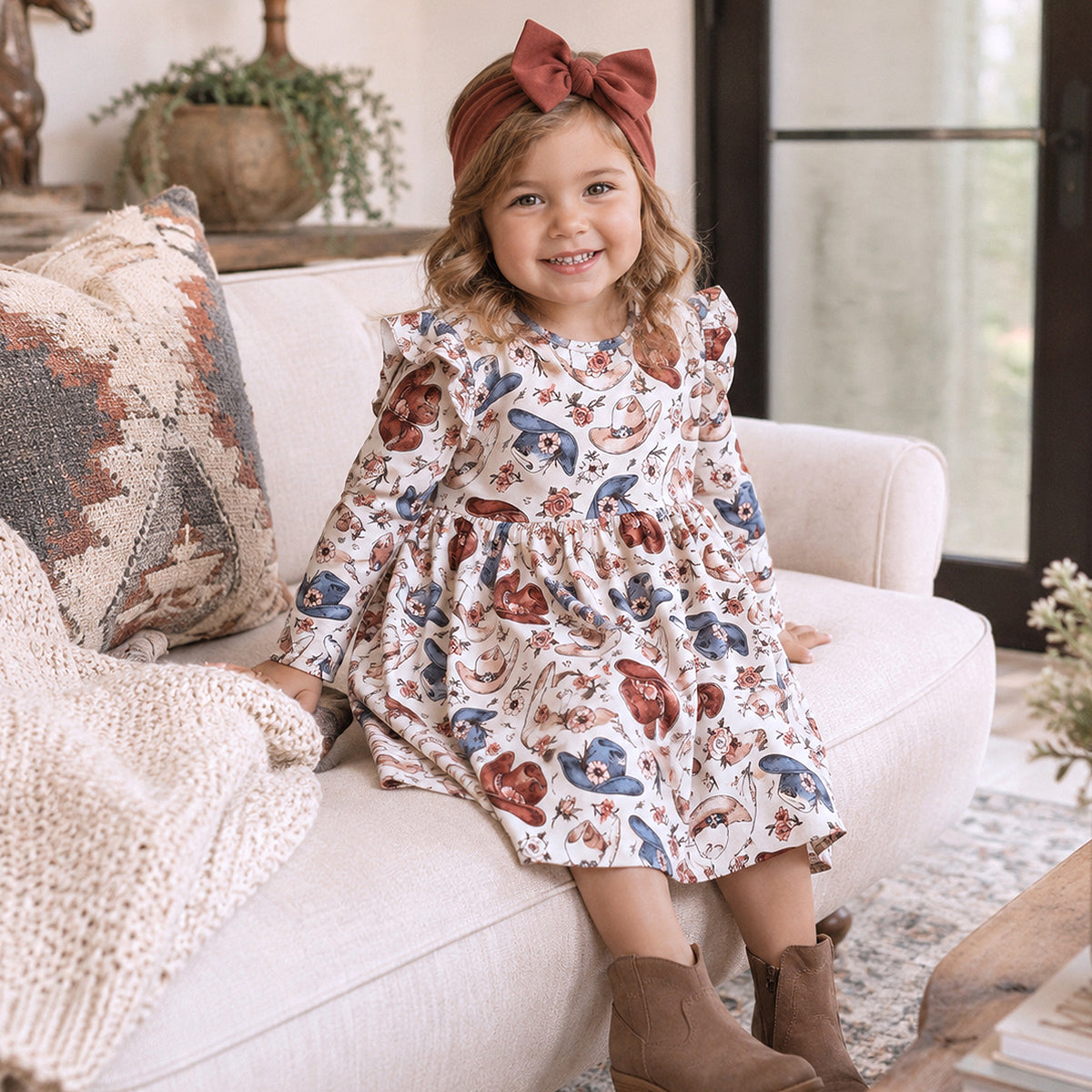 Wildflower Rodeo Cowgirl Dress - Bamboo Tesa Babe