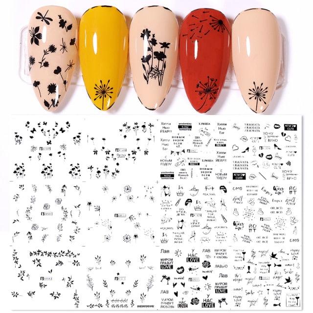 Colorful Wave Geometrics Shaped Water Decals Stickers For Nails Snake And Face Image Sliders Nail Art Decoration Decor Tip Transfer Nail Decals Sticker For Pretty Girl Self-Adhesive Nail Decals Designer Nail Stickers for Acrylic