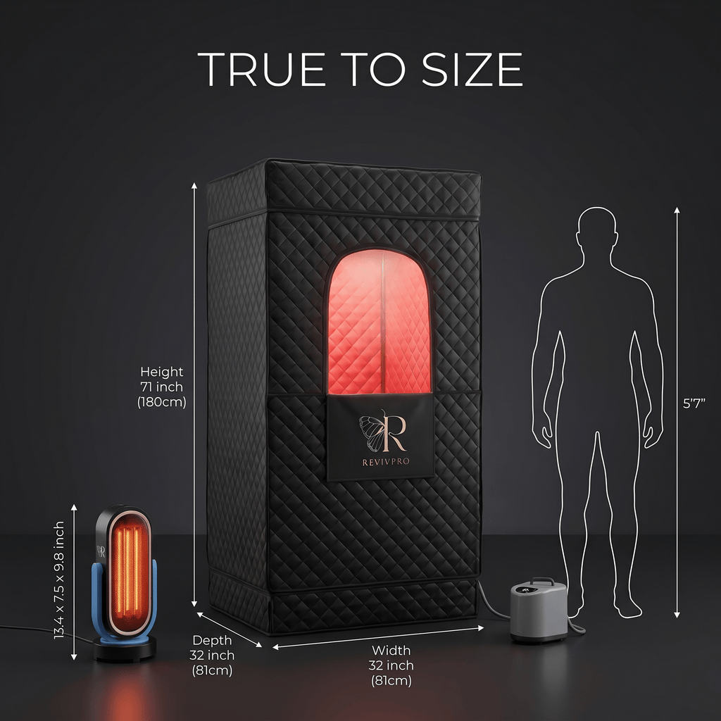 Complete Home Sauna Starter Bundle Kit – Steam Sauna + Sauna Heater RevivPro