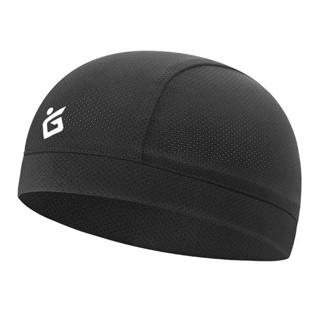 Cooling Skull Cap Breathable Sweat Wicking Cycling Running Hat Cap Odorless And Sweat-Absorbent Sweat-Absorbent No Discoloration Cycling Caps for Men Women Windproof Cycling Hat with Sun Visor Under Helmet Liner Black Stevvex