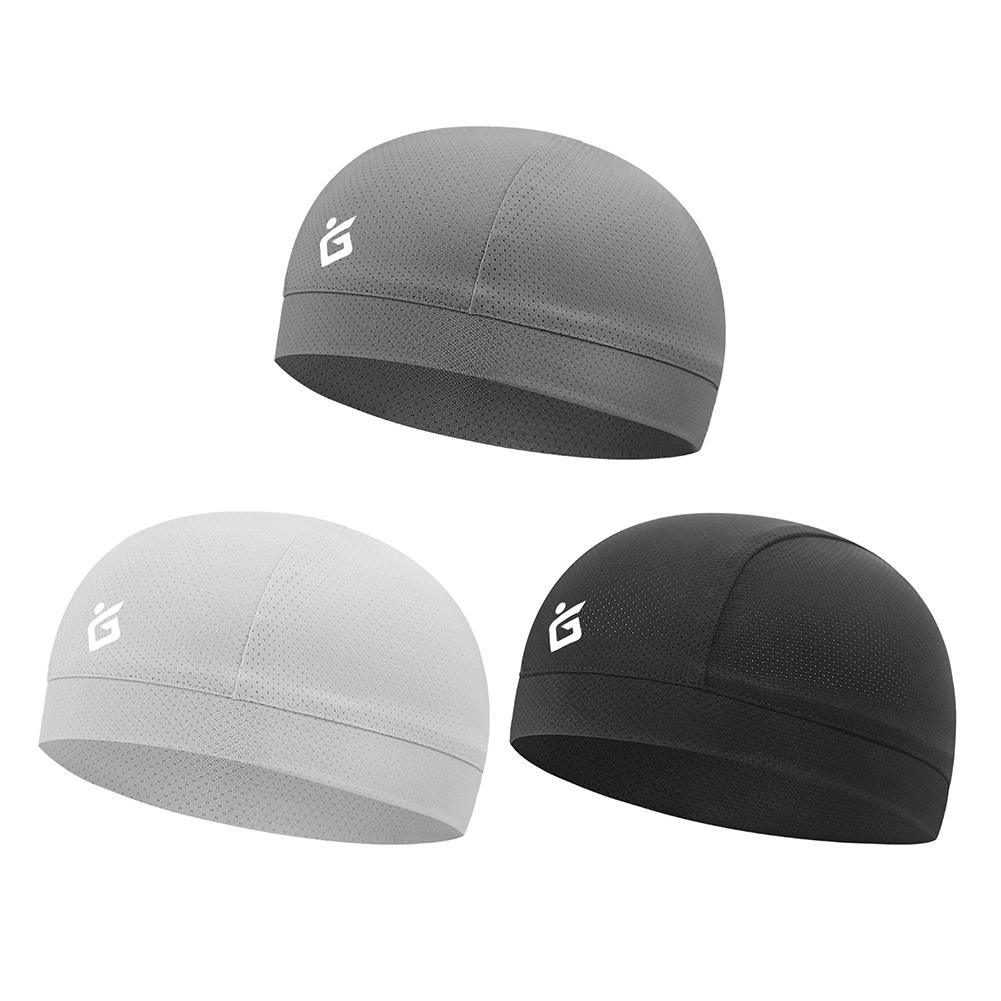 Cooling Skull Cap Breathable Sweat Wicking Cycling Running Hat Cap Odorless And Sweat-Absorbent Sweat-Absorbent No Discoloration Cycling Caps for Men Women Windproof Cycling Hat with Sun Visor Under Helmet Liner Black Stevvex