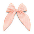 Coral Stripe - Darling Hair Bow