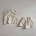 Cotton Muslin Breathable Vest Shorts Set