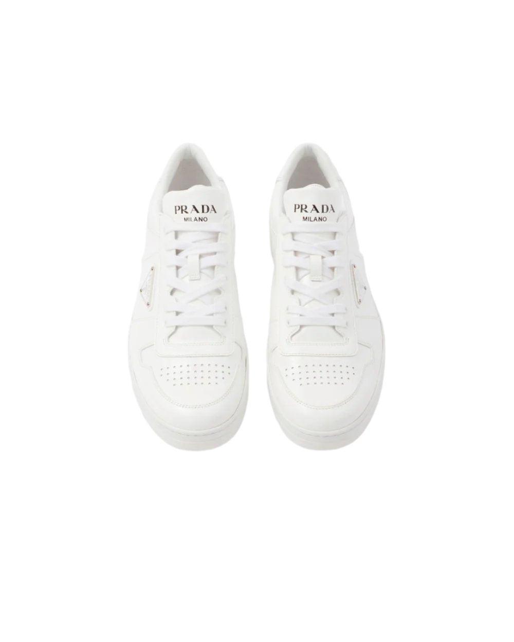 Prada Downtown nappa leather sneakers 'White' Banlieue91