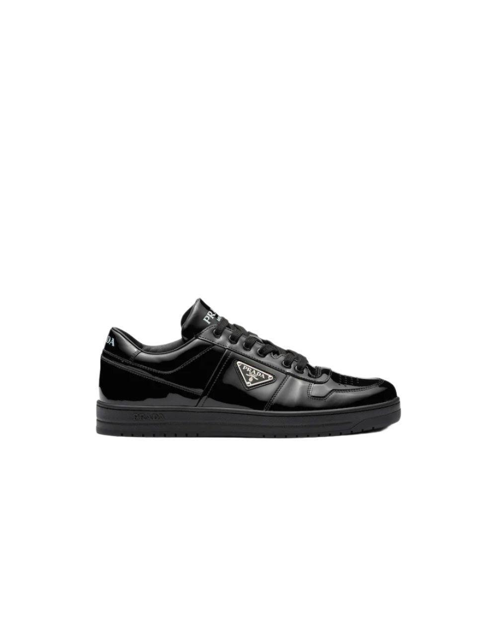Prada Downtown nappa leather sneakers 'Black' Banlieue91