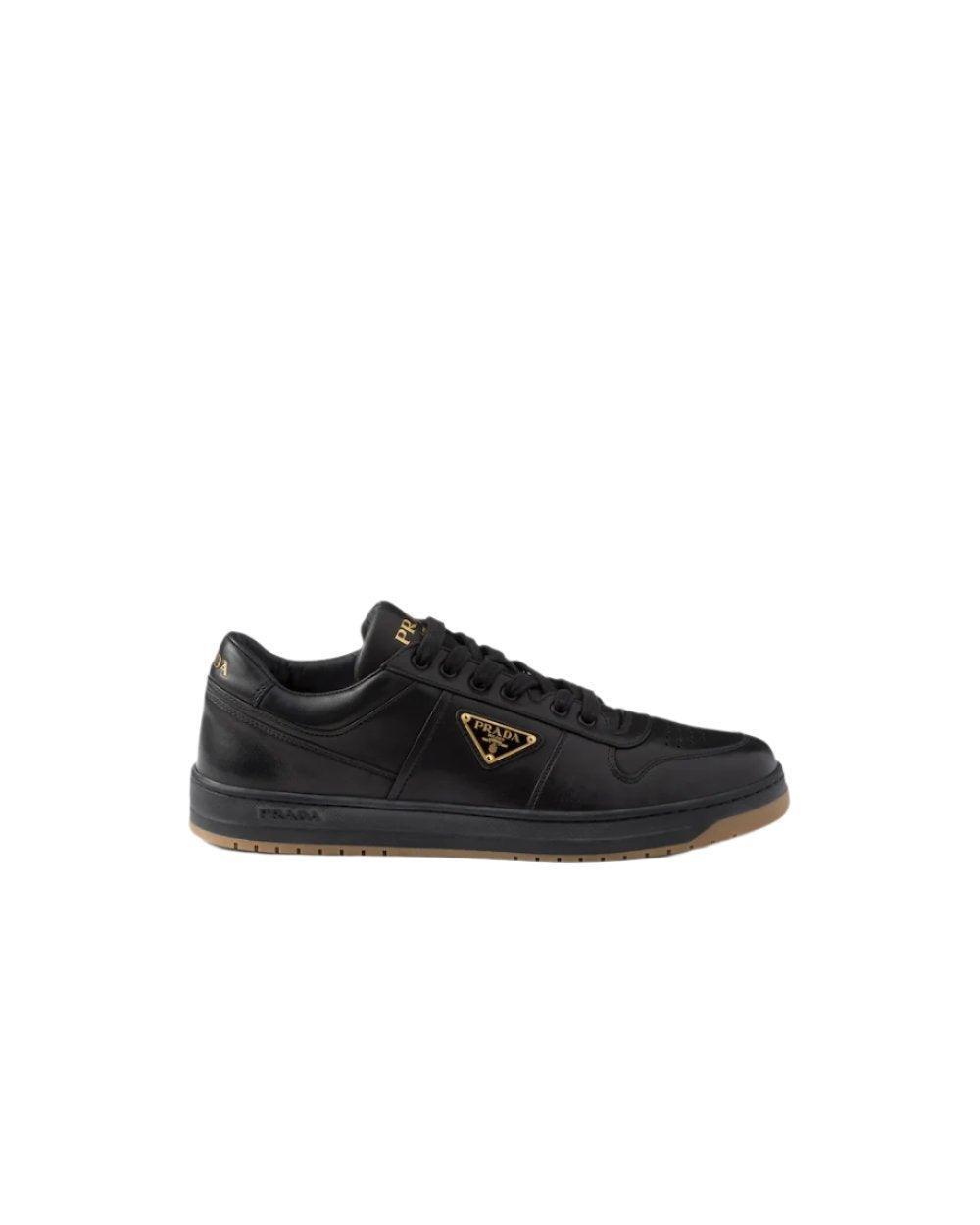 Prada Downtown nappa leather sneakers 'Black' Banlieue91