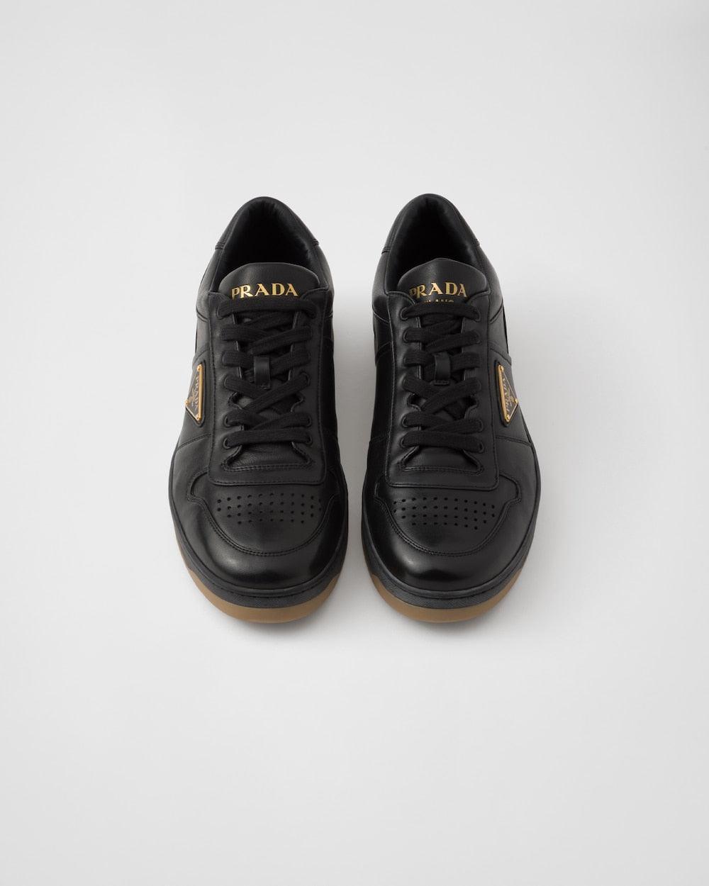 Prada Downtown nappa leather sneakers 'Black' Banlieue91