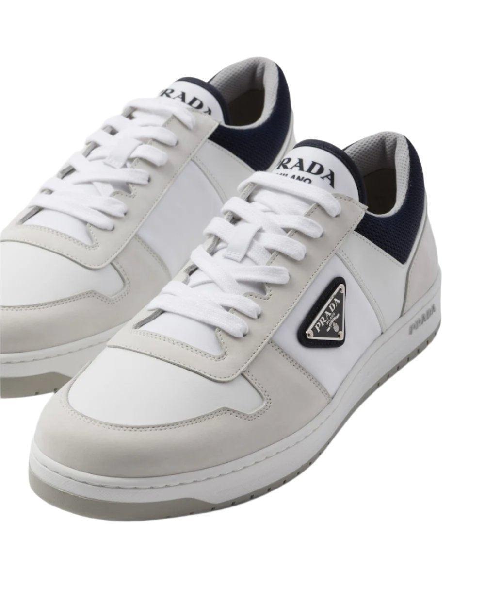 Prada Downtown Re-Nylon sneakers 'White/Beige/Black' Banlieue91