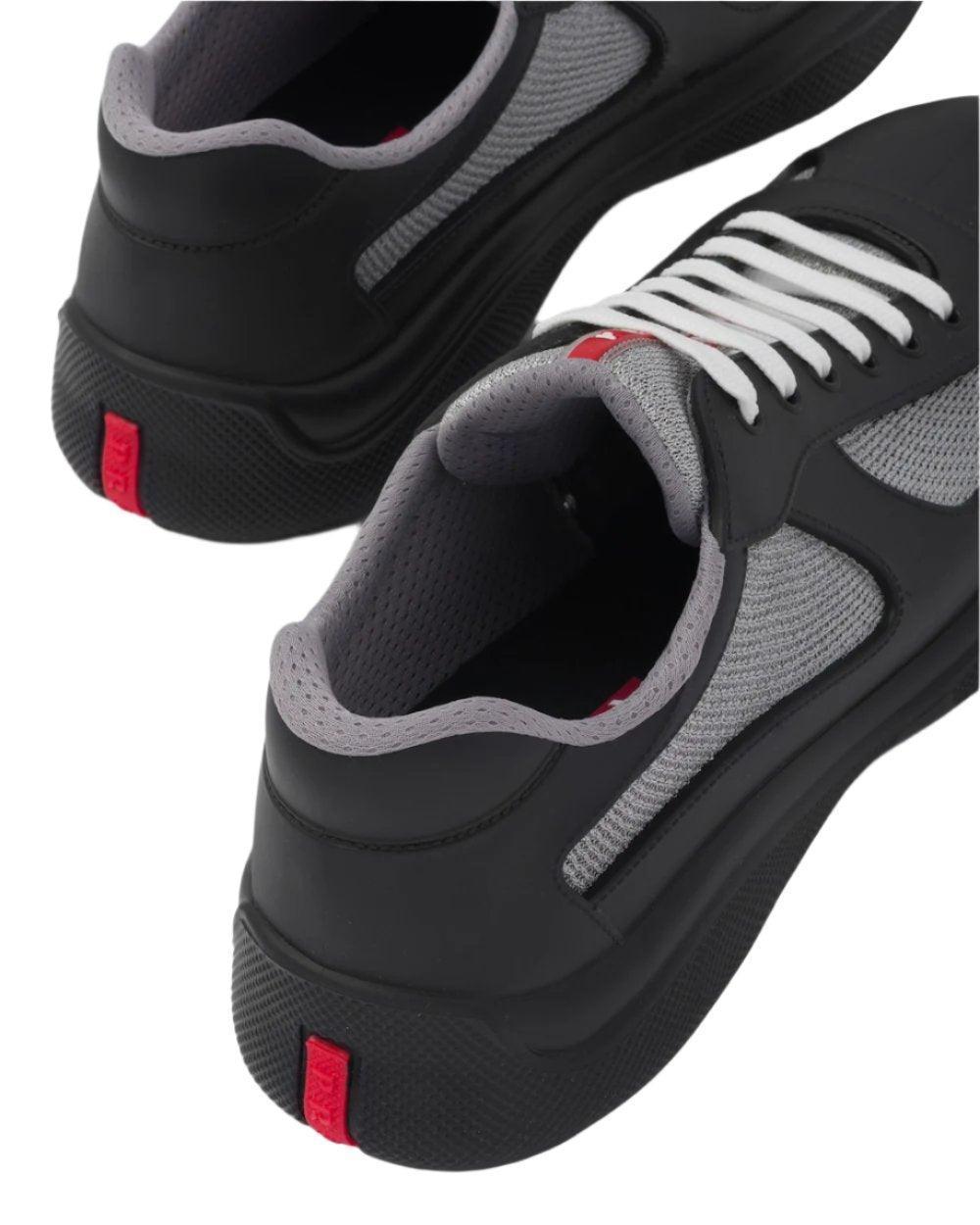 Prada America's Cup Soft rubber and bike fabric sneakers 'Black' Banlieue91