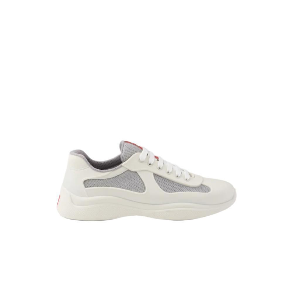 Prada America's Cup Soft rubber and bike fabric sneakers 'Cream' Banlieue91