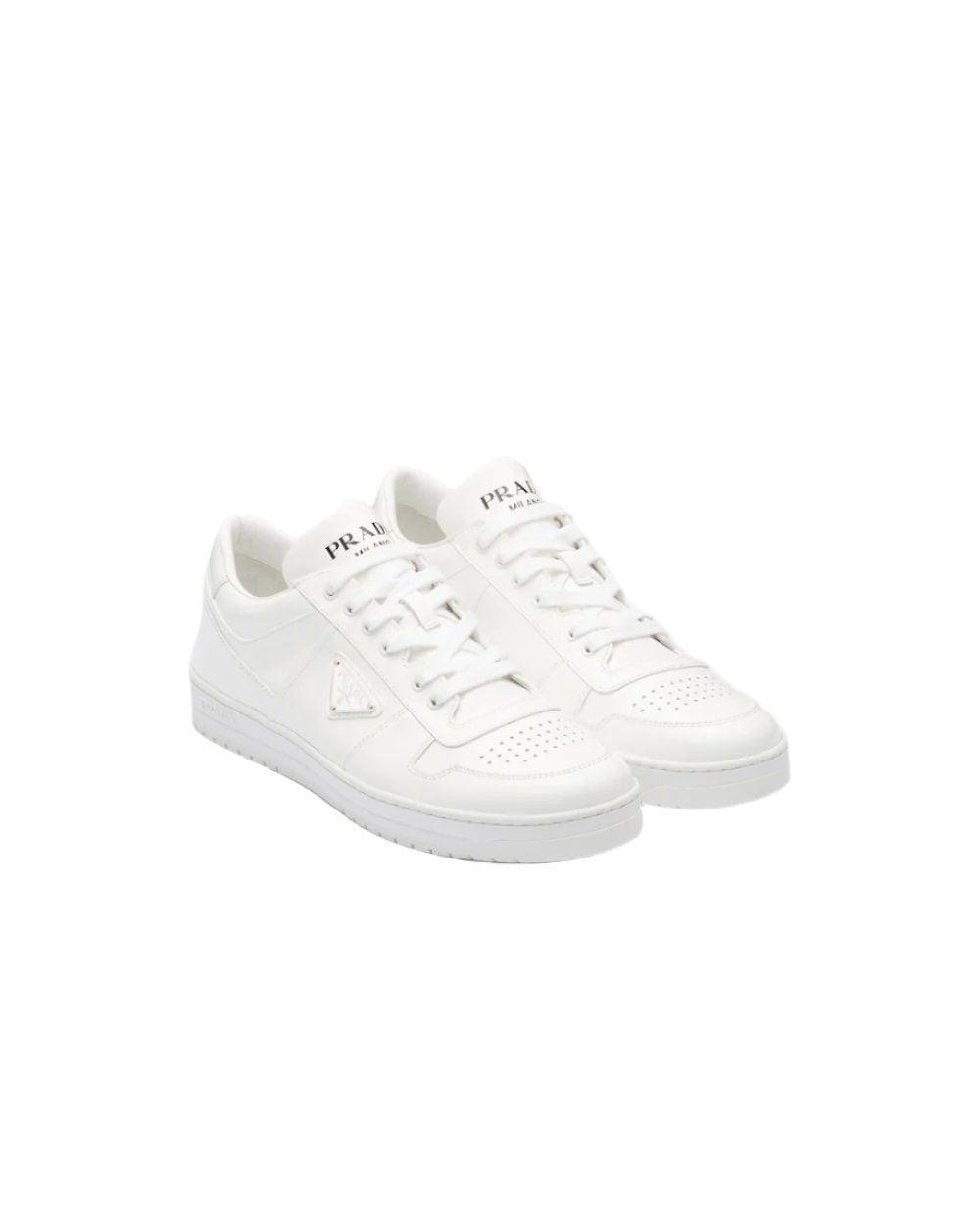 Prada Downtown nappa leather sneakers 'White' Banlieue91