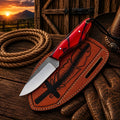 Custom Pancake Sheath Knife – Rasp File Blade Resin Handle