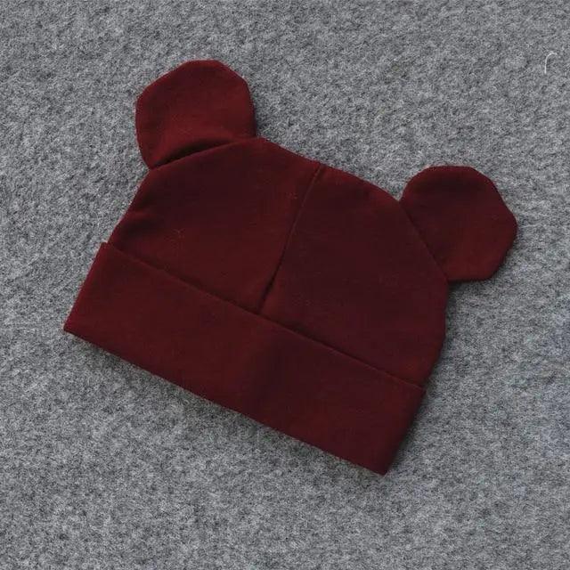 Cute Baby 0-12M Hat With Ears Casual Style Kids Autumn Winter Hat Classic  Boys And Girls Beanie Stevvex