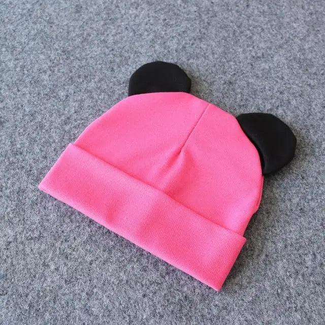 Cute Baby 0-12M Hat With Ears Casual Style Kids Autumn Winter Hat Classic  Boys And Girls Beanie Stevvex