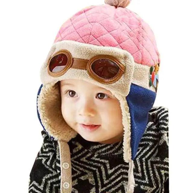 Cute Cartoon Winter Warm Baby Earflap Full Cover Beanies Classic Fur Soft Baby Hats For Girls And Boys Winter Beanies Stevvex