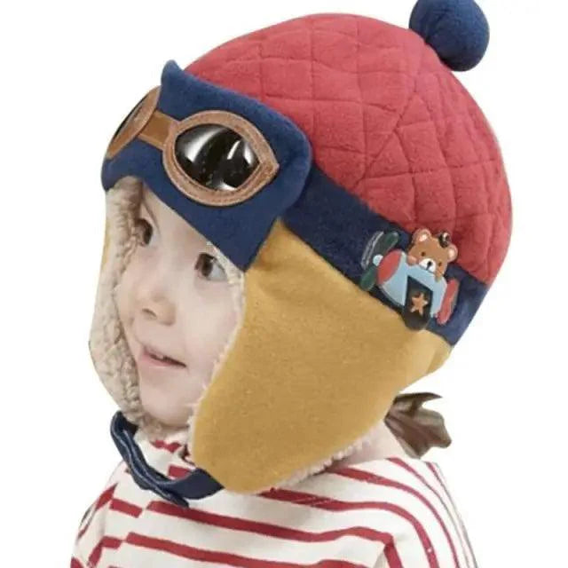 Cute Cartoon Winter Warm Baby Earflap Full Cover Beanies Classic Fur Soft Baby Hats For Girls And Boys Winter Beanies Stevvex
