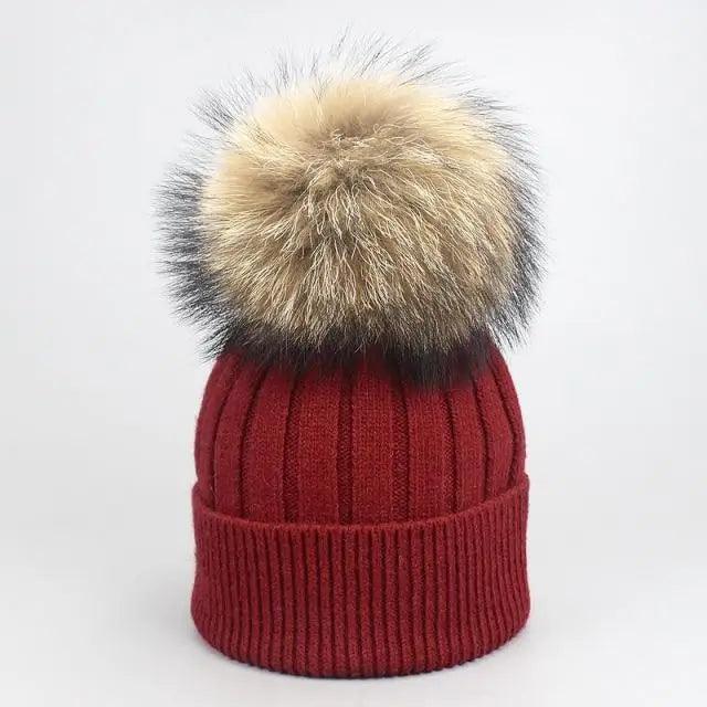Cute Winter Warm Comfortable Cap Detachable Pom Pom Autumn Super Soft Fashionable Caps For Adults And Kids Stevvex