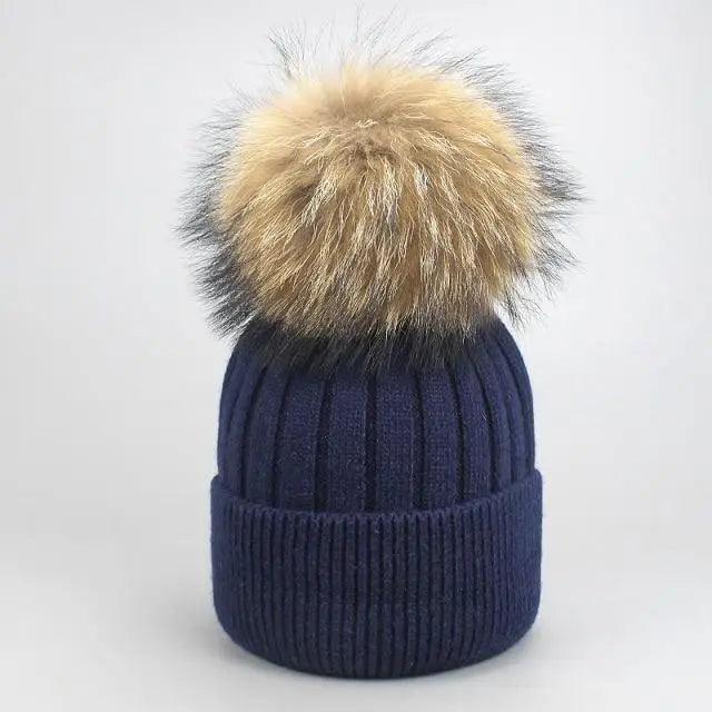Cute Winter Warm Comfortable Cap Detachable Pom Pom Autumn Super Soft Fashionable Caps For Adults And Kids Stevvex