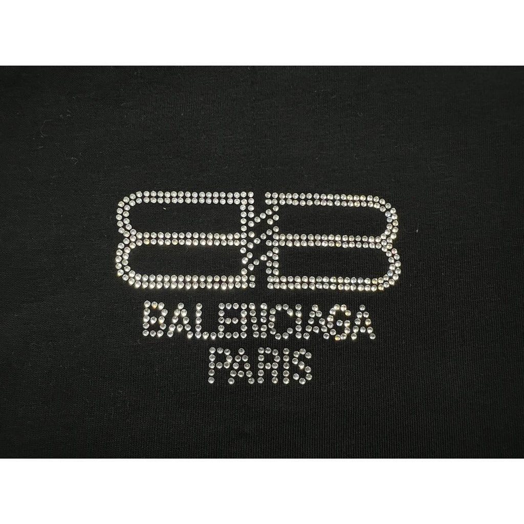 Balenciaga Black T-Shirt Without Collar Banlieue91