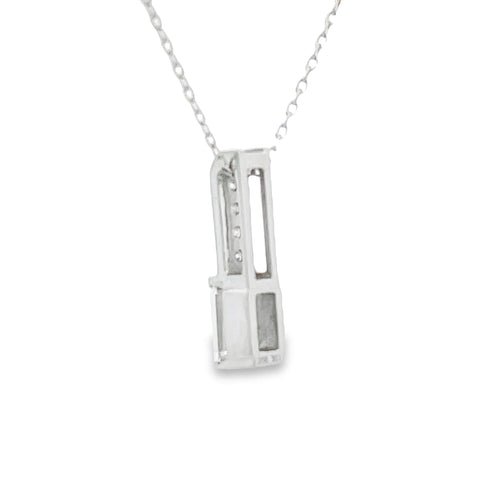 .06ct Zircon Diamond Fashion Pendants 10KT White Gold Bids.com