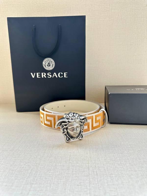 VERSACE La Medusa La Greca Belt 'Beige/White' Banlieue91