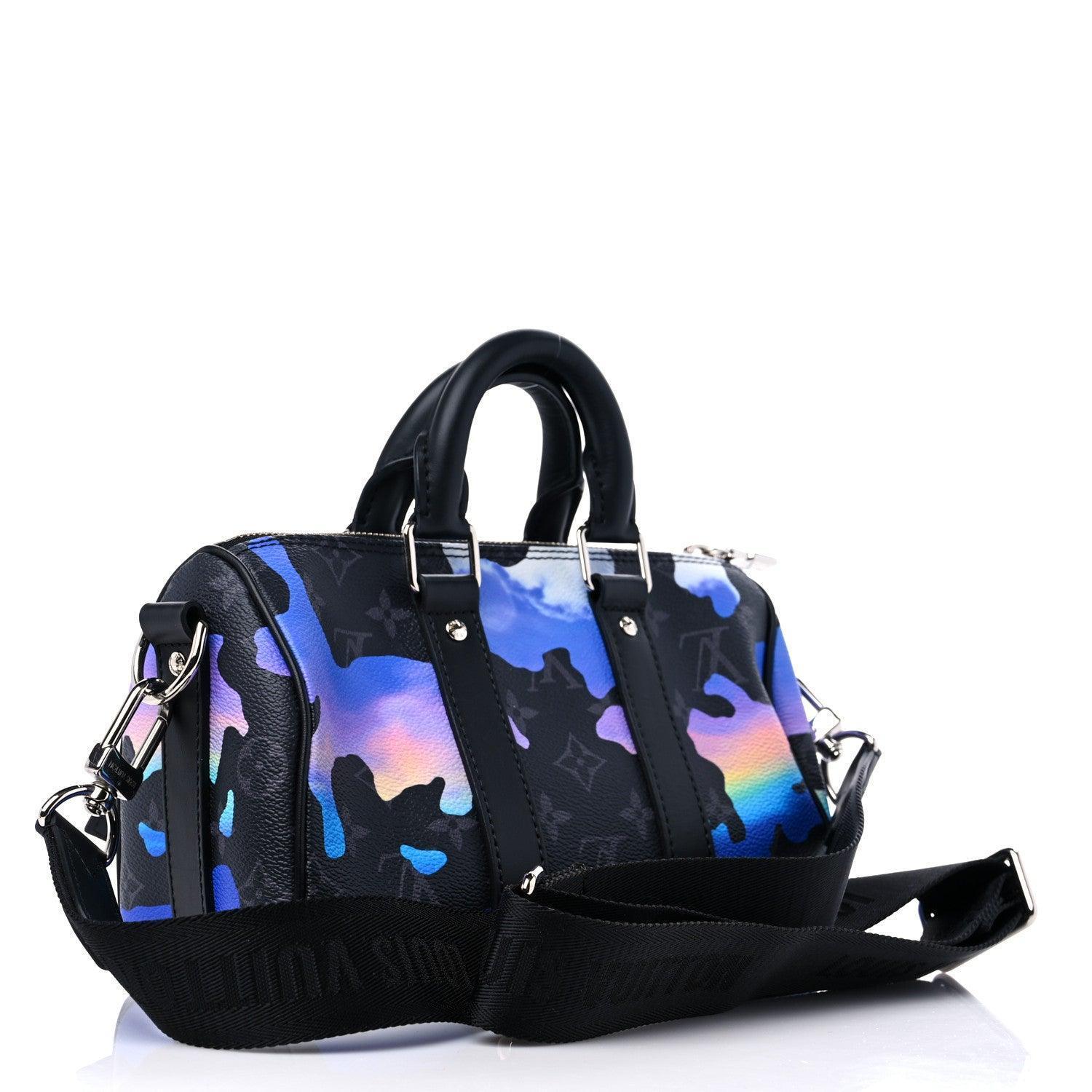 Louis Vuitton Monogram Eclipse LV Graffiti Keepall Bandouliere 25 Banlieue91